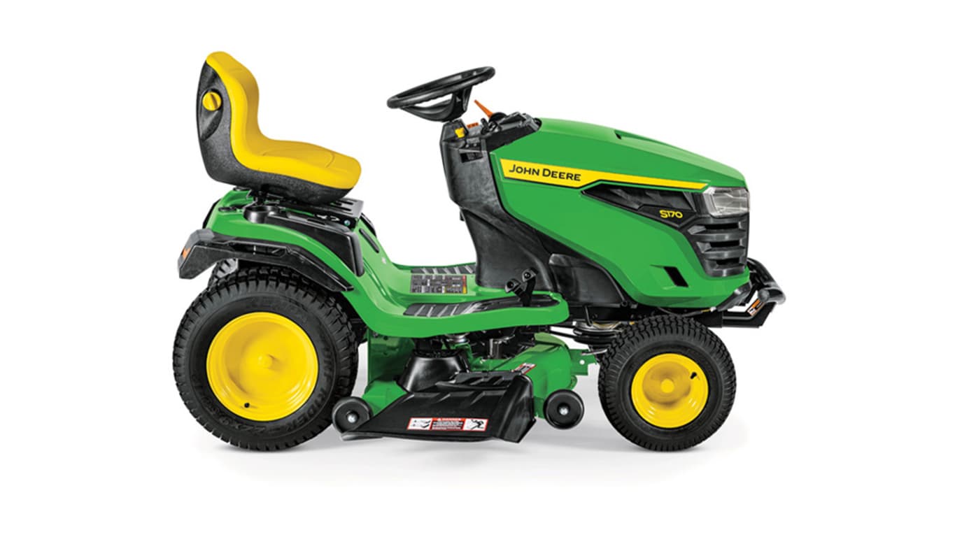 Studio image with a side view of a S170 mower